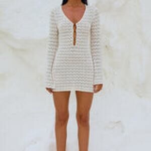 Runawaythelabel Nyah Mini Dress - M - Ivory